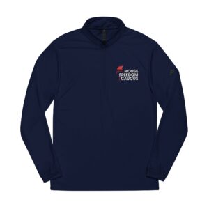 House Freedom Caucus Adidas® Quarter-Zip Pullover with Embroidered Logo (Navy)